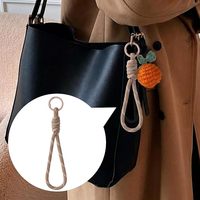 Paracord-Stoff-Schlüsselanhänger & Taschenanhänger mit Geflochtenem Knoten-Design für Handtaschen, Geldbörsen & Rucksäcke