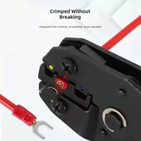 Connecteurs à fourche isolés SV en laiton pour fils électriques, bornes à fourche fendues 0,75-1,5 mm² à sertissage à froid