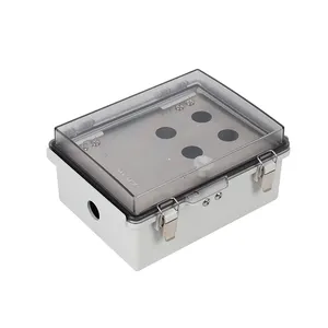 Saipwell Outdoor CE RoHs Waterproof IP66 Industrial PC Plastic Electric Push Button Box Hasp&Hinge ABS Box