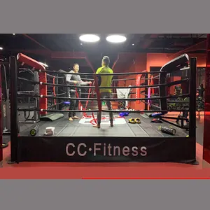 Thai Training En Competitie Canvas Inclusief Hoek Pads En Touw Mat Boksen Ring