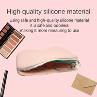 Étui personnalisé en silicone pour lunettes de natation, pochette zippée souple, sac de rangement de voyage pour lunettes de natation