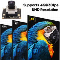 Módulo de Cámara Web 4K con Enfoque Automático ELP y Micrófono para PC, Computadora Portátil, Cámara USB Mini UVC IMX415, Visión Artificial para Raspberry PI