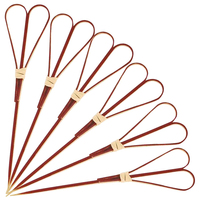 Eco Bamboo Classic Hartvormige Cocktailprikkers voor Bar & Feestgebruik