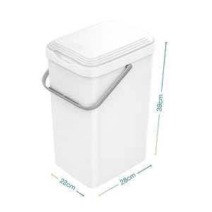 Kitchen Waste <b>Bin</b> 14L Under Sink With Odour Proof <b>Lid</b> And Handle For Wet Waste - Product Image 2