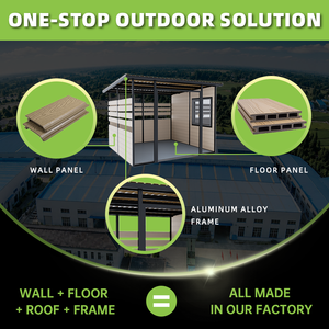 <span class=keywords><strong>Caseta</strong></span> de Jardín de Techo Plano Grande, Fácil de Montar y Personalizable, con Acabado de <span class=keywords><strong>Madera</strong></span> y Ventana, Moderna, para Almacenamiento de Herramientas en el Patio Trasero - Product Image 5