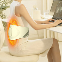 Neuer ToWell Wiederaufladbarer ABS/PU-Leder Taillenmassagegerät 3 Modi Lendenwirbel-Druckmassage Musikfunktion Heißkompresse 50-90 Minuten