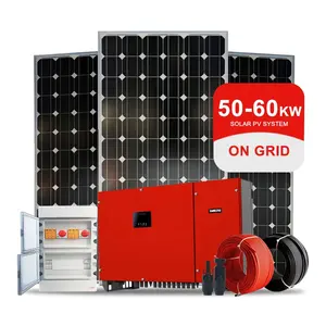 Промышленный солнечный инвертор, 50 кВт, 60 кВт, трехфазный четырехфазный инвертор