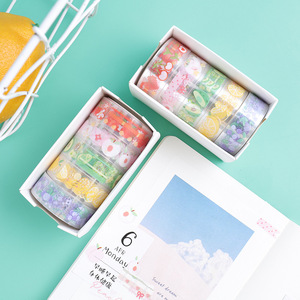 Dễ thương vật nuôi trong suốt Washi Băng thiết lập tin nhắn loạt và giấy băng in Sticker 5 miếng - Product Image 2