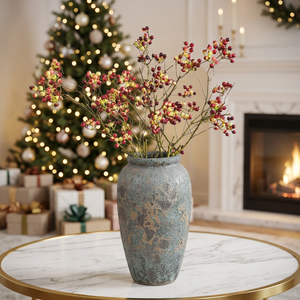 Handmade Coarse Pottery <b>Vase</b> Vintage Rustic <b>Ceramic</b> Tabletop <b>Vase</b> Wedding Dried Flower Arrangement Modern Home Decor - Product Image 2