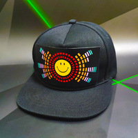 Gorro Inteligente con Pantalla LED Desmontable, Ajustable y Activado por Sonido