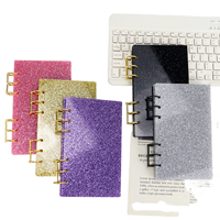 Mini carnet de notes A6 personnalisé avec logo, en acrylique PP amovible, organiseur de classeur à 6 anneaux pour filles
