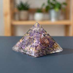Pirámides de Orgón con Piedras Preciosas de Amatista, Artesanía de Cristal, Protección Contra EMF, Inspiración Feng Shui, Meditación, Precio de Fábrica - Product Image 2