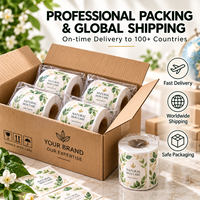 Étiquettes d'emballage pour flacons de parfum, étiquettes cosmétiques en rouleau, film transparent personnalisé, autocollants imperméables mats, fabricant