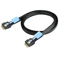 Cable adaptador de alta velocidad para ordenador, interfaz PCIe 4.0 SlimSAS SFF-8654 4i de 38 pines, cobre estañado, envoltura completa, inserción antidiagonal