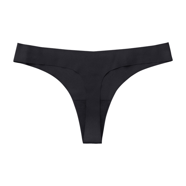 Women's Seamless G-String Thongs - Adjustable Clear Strap No Show Panties
