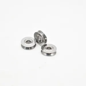 Small Soap Making Machine Stainless Steel V Groove Guide Pulley Bearing 4x14x4mmm