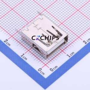 916-261A1018Y10200 USB Connector Through hole Component (THT) Connector Type-A USB 2.0 Female Through Hole - Product Image 1