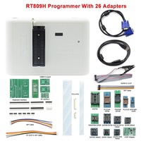 HQXRTEK Super Fast RT809H avec adaptateurs Bios Programmeur universel EMMC-Nand FLASH NOR/NAND/EMMC/EC/MCU/ISP Programmeur RT809h