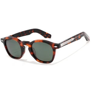 Unisex <b>Round</b> Tortoise <b>Frame</b> <b>Sunglasses</b> UV400 Protection Retro Style Adult Sun Protection - Product Image 5