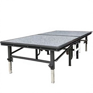 Escenario plegable de acero de alta resistencia, plataforma portátil con capacidad de carga de 800 kg, instalación rápida para bodas - Product Image 1