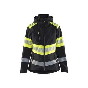 BLAKLADER - 440425139933XL Veste softshell haute visibilité pour femme Noir/Jaune-EAN 7330509849866 HI-VIS WORKWEAR - Product Image 1