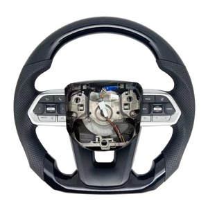 Volante de Cuero Negro Brillante para Toyota Land Cruiser LC300 Hilux Revo LC 70 79 Fortuner 2017-2021, Gran Venta - Product Image 6