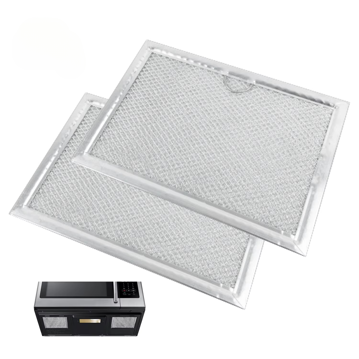 WB06X10608 Aluminum Mesh Filters Microwave Grease for Range Hood Vent Oven Parts Replacement