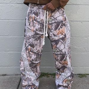 Pantalon large pour homme en coton de qualité supérieure, camouflage arboric véritable à rayures, avec graphiques personnalisés imprimés, pantalon de travail - Product Image 3