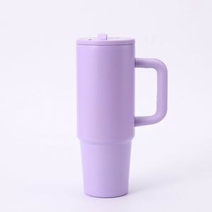 Vaso Térmico de Acero Inoxidable de 40oz con Asa y Popote, Resistente al Frío, Portátil, Personalizable, Ideal para Regalo - Product Image 3