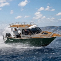 Yacht de pêche en aluminium soudé de 7 m (23 pieds) pour la pêche en haute mer, en promotion en Australie