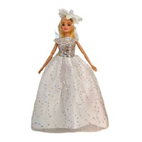 Poupée Princesse de 29 cm avec Robe de Mariée en Tissu, Cadeau pour Fille, Poupée à Habiller, Jeu de Rôle, Accessoires de Jouets pour Enfants de 14 ans et plus