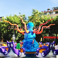 Manège Kermis Big Octopus Ride : Manège portable à plateau tournant pour parcs d'attractions