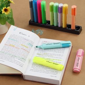 पास्ता हाई लाइटर पेन 8 रंग सेट-चिसल टिप स्कूल कार्यालय मार्कर कस्टम लोगो थोक - Product Image 4