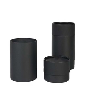 Tùy Chỉnh Màu Đen Sang Trọng Vòng Tông Quà Tặng Bao Bì Ống Hoa Mỹ Phẩm Sản Phẩm Gói Hộp Giấy - Product Image 1