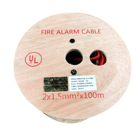 Câble d'alarme incendie en cuivre FPL FPLR rouge solide résistant au feu pour intérieur, certifié CE, 16/2 18/2