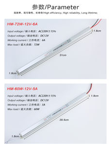Мощный блок питания для светодиодного освещения, 18-72 Вт, 24 Вт, 36 Вт, 48 Вт, 60 Вт - Product Image 4