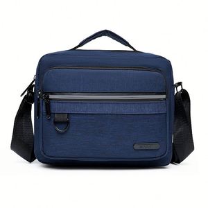 Bolso Bandolera de Hombre Estilo Europeo, Simple, de Color Sólido, en Tela Oxford - Product Image 1