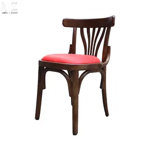 Modern designs Dining room Solid wood straw saucer arm chair thonet dining chair for restaurant and cafe