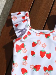 <span class=keywords><strong>Maillot</strong></span> <span class=keywords><strong>de</strong></span> <span class=keywords><strong>bain</strong></span> une pièce pour fille à imprimé fraises, avec manches volantes et dos nu, <span class=keywords><strong>maillot</strong></span> <span class=keywords><strong>de</strong></span> <span class=keywords><strong>bain</strong></span> mignon, <span class=keywords><strong>maillot</strong></span> <span class=keywords><strong>de</strong></span> <span class=keywords><strong>bain</strong></span> pour les vacances d'été à la plage - Product Image 4