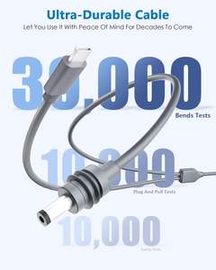 สายไฟ 3M 10 ฟุต <span class=keywords><strong>2</strong></span> in 1 USB C/DC to DC รองรับกระแสไฟ <span class=keywords><strong>5A</strong></span> 20V 100W PD หัวต่อ 5.5*<span class=keywords><strong>2</strong></span>.1 มม. สำหรับอุปกรณ์เสริม Starlink Mini สายไฟ 2in1 - Product Image 3