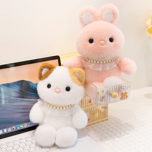 Portachiavi Personalizzato con Orsacchiotto Seduto in Peluche, Design Ricamato, Imbottitura in Cotone PP, Orecchie Mobili, Colori Personalizzabili - Product Image 4