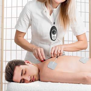 Estimulador Muscular da Unidade <span class=keywords><strong>TENS</strong></span> EMS 2-em-1 | Alívio da Dor e Dispositivo de Fortalecimento Muscular de Canal Duplo - Product Image 3