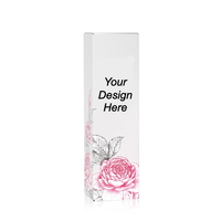 Boîte en papier personnalisée 3ml 5ml 6ml 10ml 30ml 50ml 100ml, boîte cadeau en carton ivoire, boîtes pour gloss à lèvres, emballage cosmétique en papier kraft
