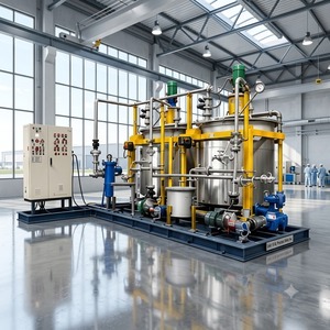 Usine de production de graisse compacte montée sur chenilles avec réacteur contrôlé par PLC, technologie de mélange sous vide et équipement en acier inoxydable - Product Image 2
