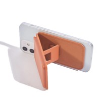 Étui magnétique universel pour téléphone avec porte-cartes pour iPhone, étui à cartes en cuir avec support auto-adhésif et fonction support pour Apple