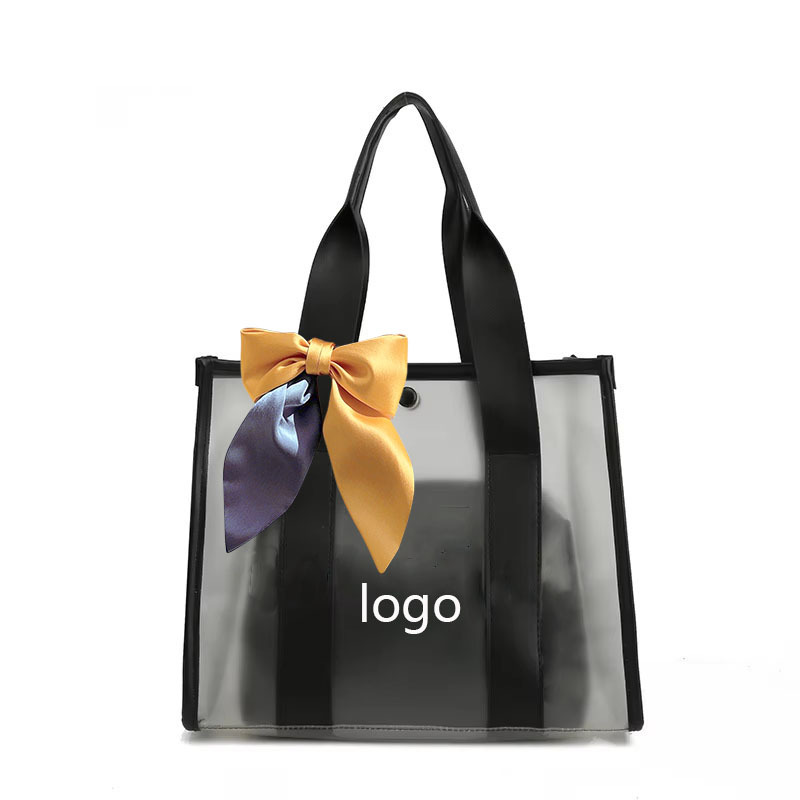 Spring Shopping Travel Holiday PVC Transparent Women Tote