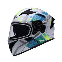 Casque intégral en matériau ABS avec double visière