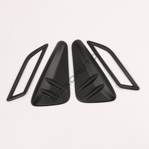 WZXD Protection complète de pare-chocs avant et arrière avec garniture de feux antibrouillard en carbone noir mat pour Yaris Cross 2023 2024 - Product Image 3