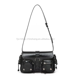 New Sweet Cool <b>Small</b> Shoulder <b>Bag</b> Fashion Handbag Woman Underarm <b>Black</b> <b>Bag</b> Wholesale Tanjing - Product Image 1