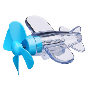 Transparent Airplane Night Light Plastic Miniature Decor For Baby Kids Room - Product Image 1